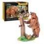 Puzzle 3D National Geographic animale pe cale de disparitie Urs maro 88 piese